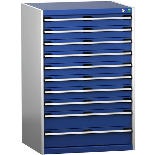 Skab med skuffer SL-8712-10.4 med 10 skuffer til tunge belastninger – Bott