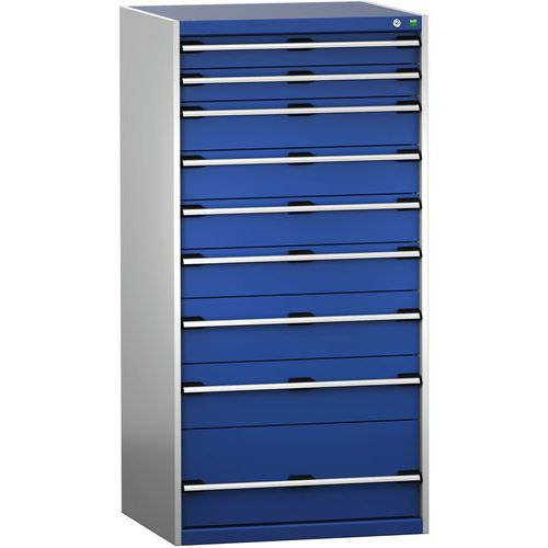 Skab med skuffer SL-8716-9.2 med 9 skuffer til tunge belastninger – Bott