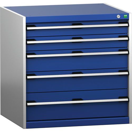 Skab med skuffer SL-878-5.2 med 5 skuffer til tunge belastninger – Bott