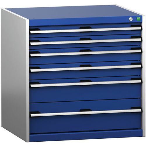 Skab med skuffer SL-878-6.4 med 6 skuffer til tunge belastninger – Bott