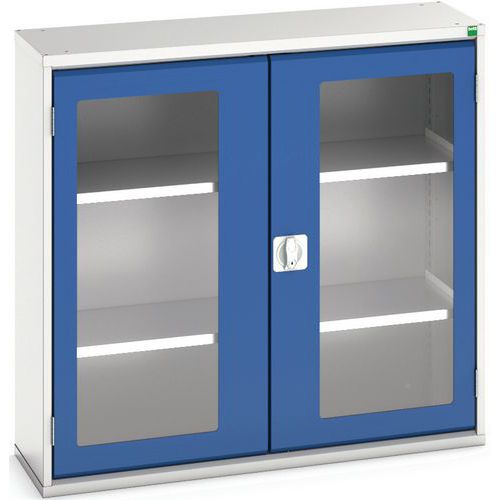 Skab Verso med transparente døre og 2 hylder 1050x350x1000 – Bott