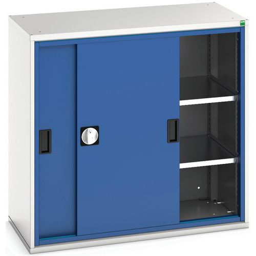 Skab Verso med skydelåger og 2 hylder 1050x550x1000 – Bott