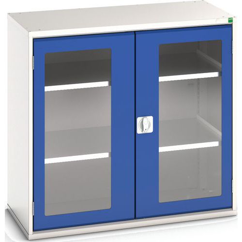 Skab Verso med transparente døre og 2 hylder 1050x550x1000 – Bott