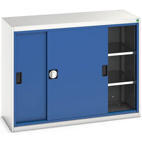 Skab Verso med skydelåger og 2 hylder 1300x550x1000 – Bott