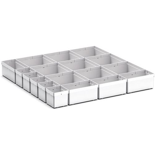 Opbevaringskasser til Cubio EKK-66100 skuffe, 18 rum – Bott