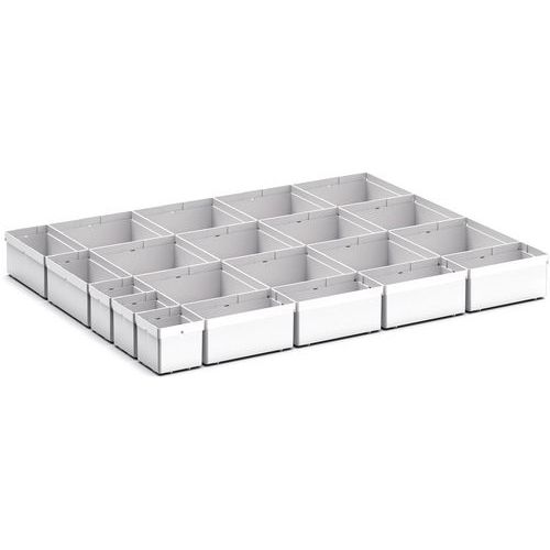 Opbevaringskasser til Cubio EKK-86100 skuffe, 21 rum – Bott