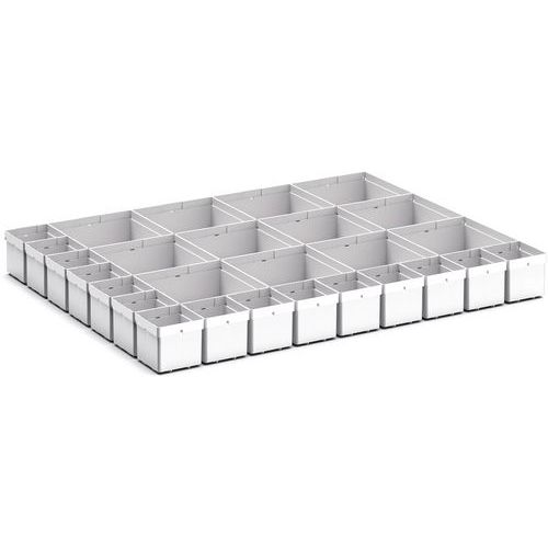 Opbevaringskasser til Cubio EKK-86100 skuffe, 27 rum – Bott