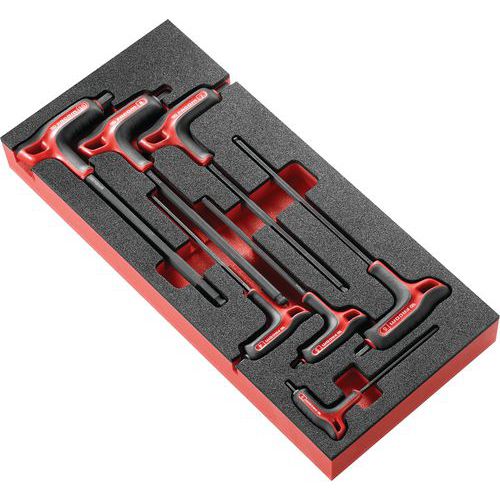 Sæt med 7 P-formede unbrakonøgler - Facom