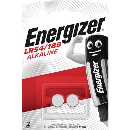 Alkalisk multifunktionsbatteri til lommeregnere, ure osv. - LR54 - Pakke med 2 - Energizer