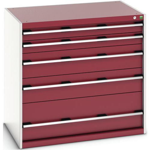 Skab med skuffer SL-10710-5.2 med 5 skuffer til tunge belastninger – Bott