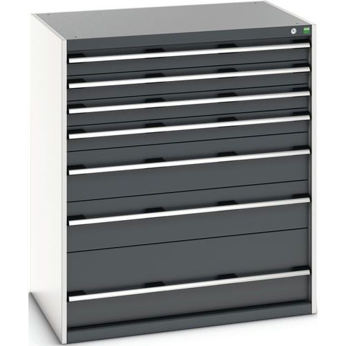 Skab med skuffer SL-10712-7.2 med 7 skuffer til tunge belastninger – Bott