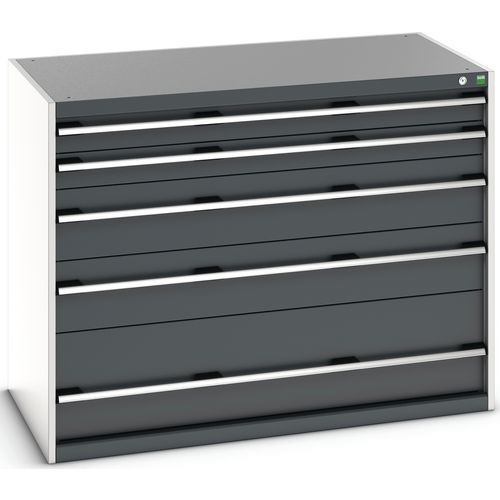 Skuffeskab SL-13710-5.4 med 5 skuffer til tunge belastninger_Bott