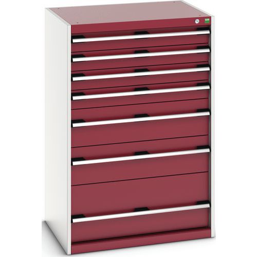 Skab med 7 skuffer SL-8612-7.2 til tung last – Bott