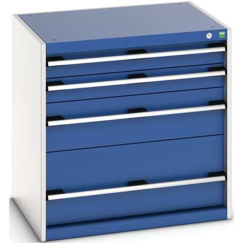 Skab med skuffer Cubio – 800x800x650 mm – Bott