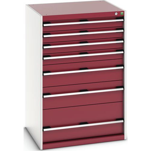 Skab med skuffer SL-8712-7.2 med 7 skuffer til tunge belastninger – Bott