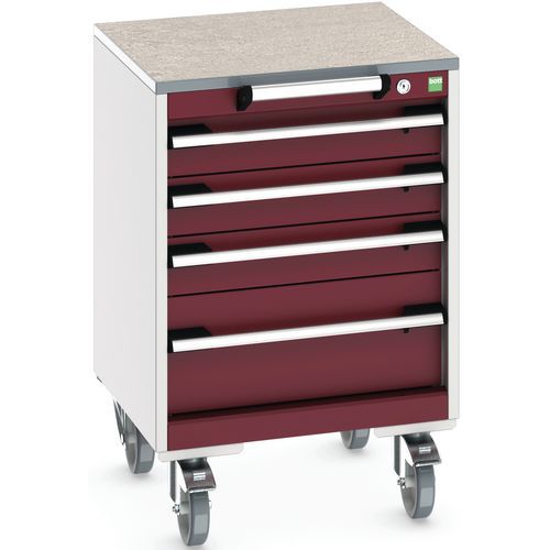 Mobilt skuffeskab Cubio SLR-556-5.3 - Bottom