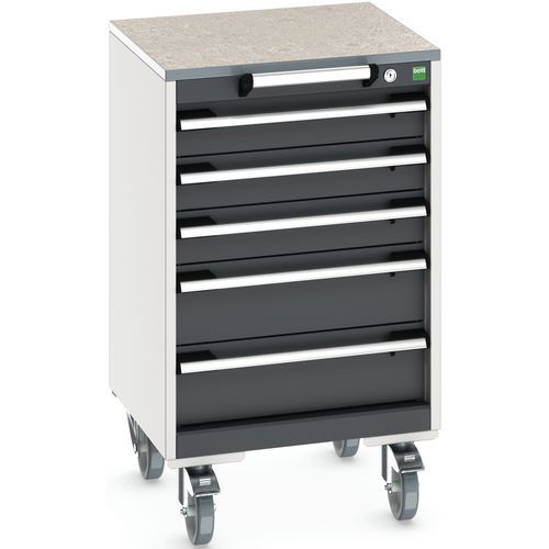 Mobilt skuffeskab Cubio SLR-557-5.3 - Bottom