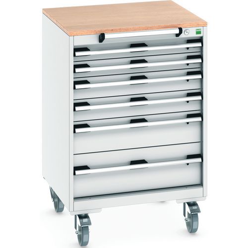 Mobilt skuffeskab Cubio SLR-668-6.1 - Bottom