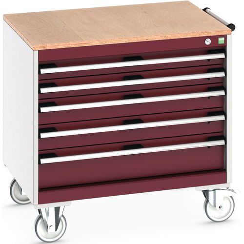 Mobilt skuffeskab Cubio SLR-866-5.3 - Bottom