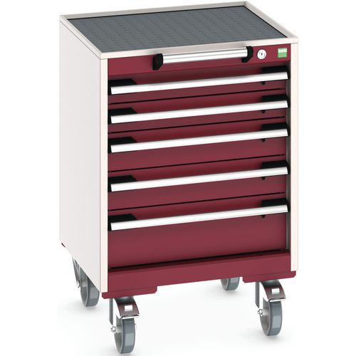 Mobilt skuffeskab Cubio - Bredde 52,5 cm_Bund