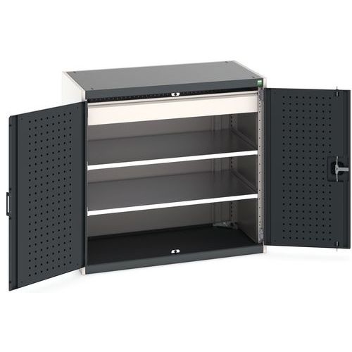 Kombineret skab med kraftig konstruktion Cubio 1050x650x1000 mm – Bott
