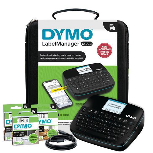 Mærkemaskinesæt LabelManager® Executive LM640 CB Azerty - Dymo