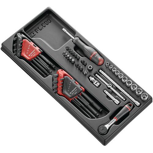 Modul XL skralde og fatninger 1/4 + 2 tilbehør - Facom Modul XL skralde og fatninger 1/4 + 2 tilbehør - Facom