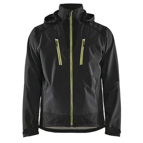 Softshell Jakke Sort/High Vis Gul
