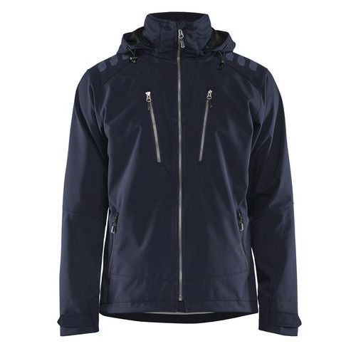 Softshell Jakke Mørk Marineblå/Sort