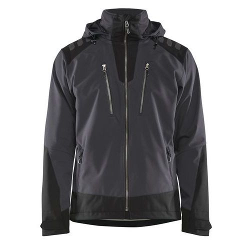 Softshell Jakke Mørk Grå/Sort