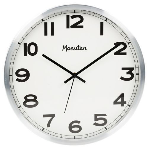 Analog vægur med kvartsværk Ø 40 cm - Manutan Expert