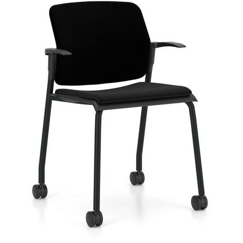 Konferencestol Wikido med armlæn og hjul - Nowy Styl