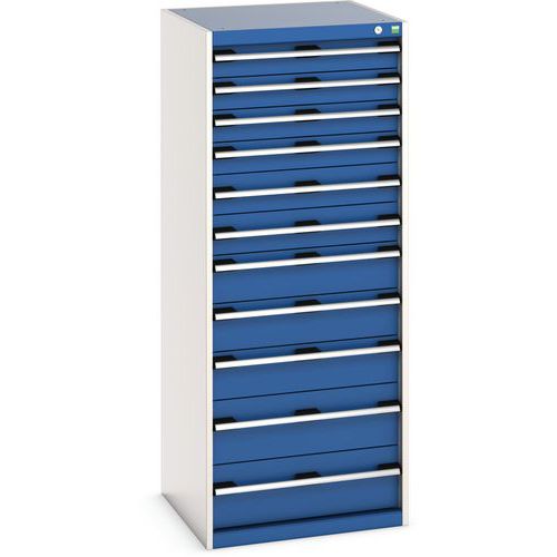 Skab med 11 skuffer Cubio – 1600x650x650 mm – Bott