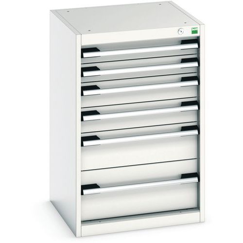 Skab med 6 skuffer Cubio 800x525x525 mm – Bott