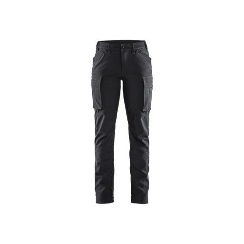 Dame Service Softshell Buks vinter Sort