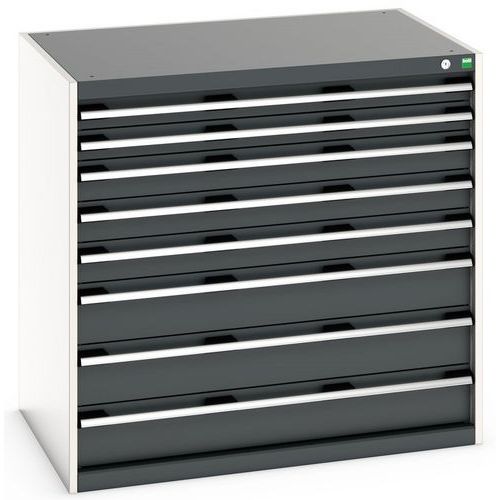 Skab med 8 skuffer til tung belastning 1050x650x1000mm - Bott