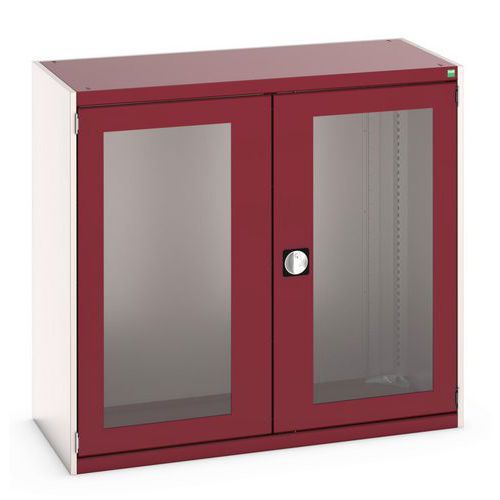 Skab med transparente døre Cubio 1300x525x1600 mm – Bott