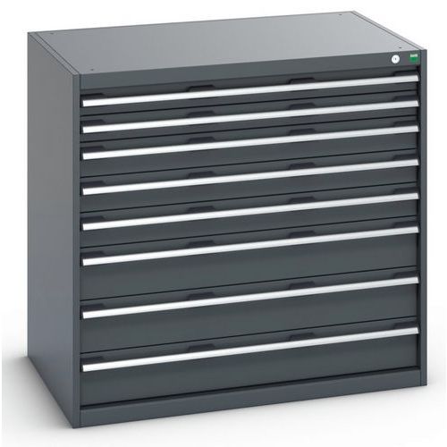 Skab med 8 skuffer til tung belastning 1050x750x1000mm - Bott