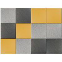 Kombinationssæt 12 vægpaneler i akustisk PET-filt - Smit Visual