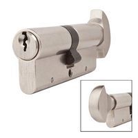 Euro trykknapcylinder forskellig låsning - nikkel - Ironmongery