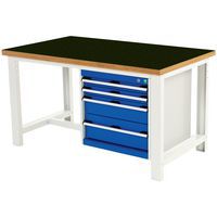Cubio arbejdsbord med 4 skuffer - Bredde 150 cm - arfenol - Bott