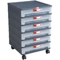 Mopla skuffeenhed - med hjul - Mobil Plastic