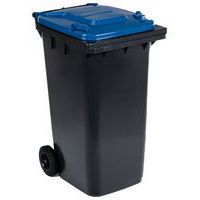 Mobil affaldssorteringsbeholder, Volumen: 240 L, Åbning: Svinge, Materiale: Plastic, Skraldespand