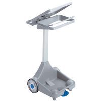 Affaldsstativ med låg og pedal, 120 L, - Manutan Expert
