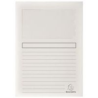 Pakke med 100 stk. Super dokumentomslag med vindue 160 g/m2 - 22 x 31 cm - Exacompta