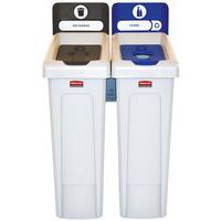 Slim Jim 174L genbrugsstation - FR Mærke - Rubbermaid