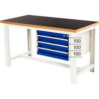 Cubio arbejdsbord med 3 skuffer - Bredde 200 cm - arfenol - Bott