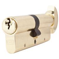 Euro trykknapcylinder - messing - Ironmongery