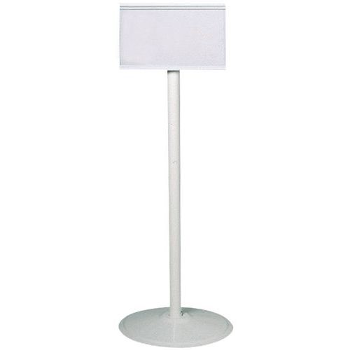 Stolpe og informationsskilt