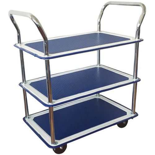 Bordvogn med 3 hylder 120 kg Manutan Bordvogn med 3 hylder 120 kg Manutan